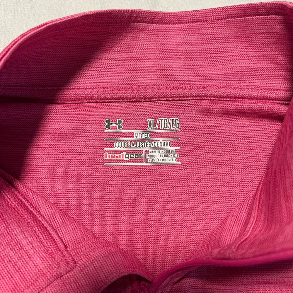 Under Armour Pink Breast Cancer Awareness Quarter-Zip Pullover - Picture 4 of 4